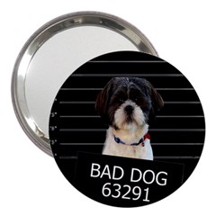 Bad Dog 3  Handbag Mirrors by Valentinaart