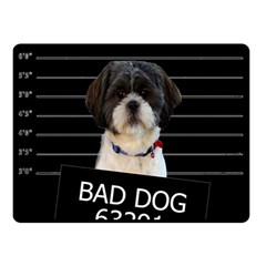 Bad Dog Double Sided Fleece Blanket (small)  by Valentinaart