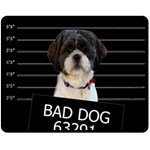 Bad dog Double Sided Fleece Blanket (Medium)  58.8 x47.4  Blanket Back