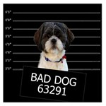 Bad dog Large Satin Scarf (Square) Front