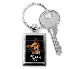 Bad Dog Key Chains (rectangle)  by Valentinaart