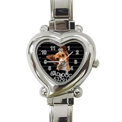 Bad Dog Heart Italian Charm Watch by Valentinaart