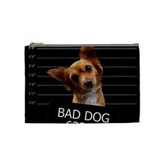 Bad Dog Cosmetic Bag (medium)  by Valentinaart