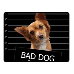 Bad Dog Fleece Blanket (small) by Valentinaart