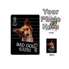 Bad Dog Playing Cards 54 (mini)  by Valentinaart