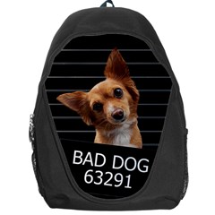 Bad Dog Backpack Bag by Valentinaart