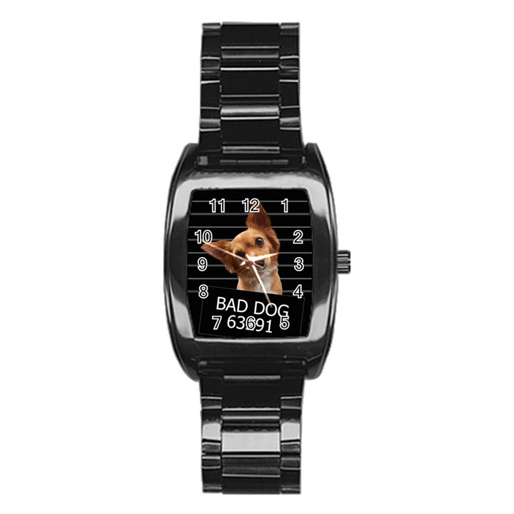 Bad dog Stainless Steel Barrel Watch