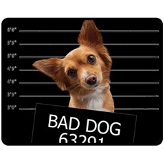 Bad Dog Double Sided Fleece Blanket (medium)  by Valentinaart