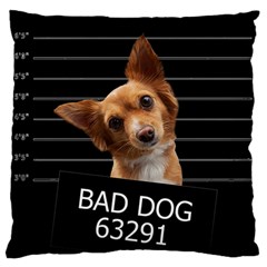 Bad Dog Standard Flano Cushion Case (two Sides) by Valentinaart