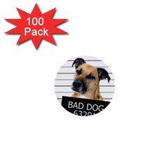 Bad Dog 1  Mini Buttons (100 Pack)  by Valentinaart