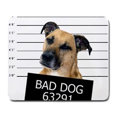 Bad Dog Large Mousepads by Valentinaart