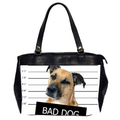 Bad Dog Office Handbags (2 Sides)  by Valentinaart