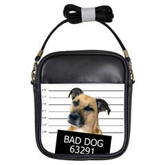 Bad Dog Girls Sling Bags by Valentinaart