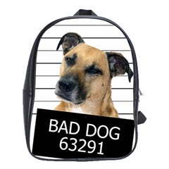 Bad Dog School Bags (xl)  by Valentinaart