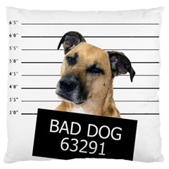 Bad Dog Standard Flano Cushion Case (two Sides) by Valentinaart