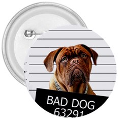 Bad Dog 3  Buttons by Valentinaart