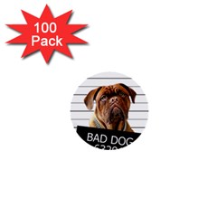 Bad Dog 1  Mini Buttons (100 Pack)  by Valentinaart