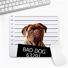 Bad Dog Large Mousepads by Valentinaart