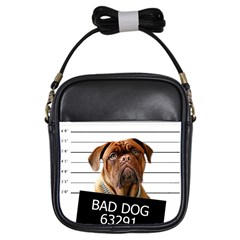 Bad Dog Girls Sling Bags by Valentinaart