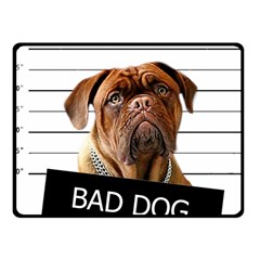 Bad Dog Fleece Blanket (small) by Valentinaart