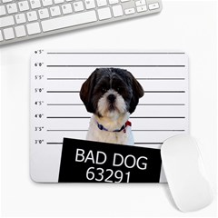 Bad Dog Large Mousepads by Valentinaart