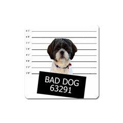 Bad Dog Square Magnet by Valentinaart