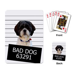 Bad Dog Playing Card by Valentinaart