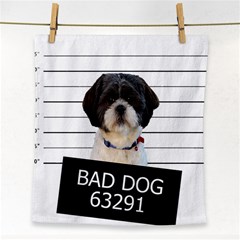 Bad Dog Face Towel by Valentinaart