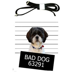 Bad Dog Shoulder Sling Bags by Valentinaart