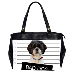 Bad Dog Office Handbags (2 Sides)  by Valentinaart