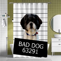 Bad Dog Shower Curtain 48  X 72  (small)  by Valentinaart