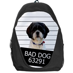 Bad Dog Backpack Bag by Valentinaart