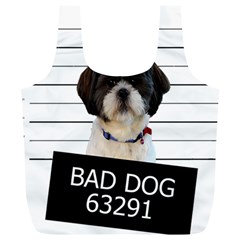 Bad Dog Full Print Recycle Bags (l)  by Valentinaart