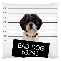 Bad Dog Standard Flano Cushion Case (two Sides) by Valentinaart