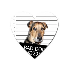 Bad Dog Heart Magnet by Valentinaart