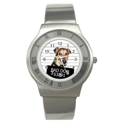 Bad Dog Stainless Steel Watch by Valentinaart