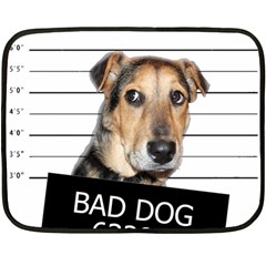 Bad Dog Double Sided Fleece Blanket (mini)  by Valentinaart