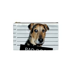 Bad Dog Cosmetic Bag (small)  by Valentinaart