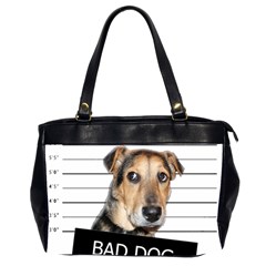 Bad Dog Office Handbags (2 Sides)  by Valentinaart