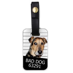 Bad Dog Luggage Tags (one Side)  by Valentinaart