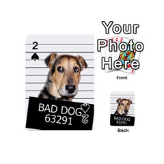 Bad Dog Playing Cards 54 (mini)  by Valentinaart