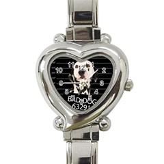 Bad Dog Heart Italian Charm Watch by Valentinaart