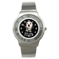 Bad Dog Stainless Steel Watch by Valentinaart