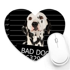 Bad Dog Heart Mousepads by Valentinaart