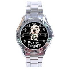 Bad Dog Stainless Steel Analogue Watch by Valentinaart