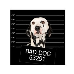 Bad Dog Small Satin Scarf (square) by Valentinaart