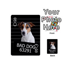 Bad Dog Playing Cards 54 (mini)  by Valentinaart