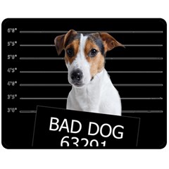 Bad Dog Double Sided Fleece Blanket (medium)  by Valentinaart