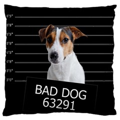 Bad Dog Standard Flano Cushion Case (two Sides) by Valentinaart