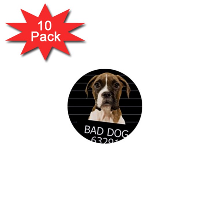 Bad dog 1  Mini Buttons (10 pack) 